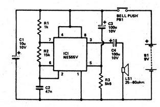 Chuông cửa (Doorbell) sử dụng IC 555