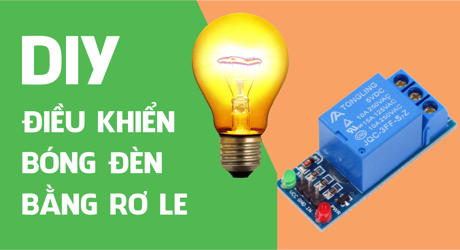 Điều khiển Đèn 220V bằng Realy sử dụng Arduino