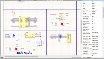 Phím tắt trên Altium thường dùng
